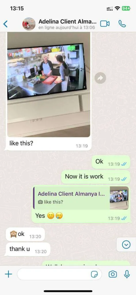WhatsApp Nachricht 4 – Sportfan aus Irland begeistert